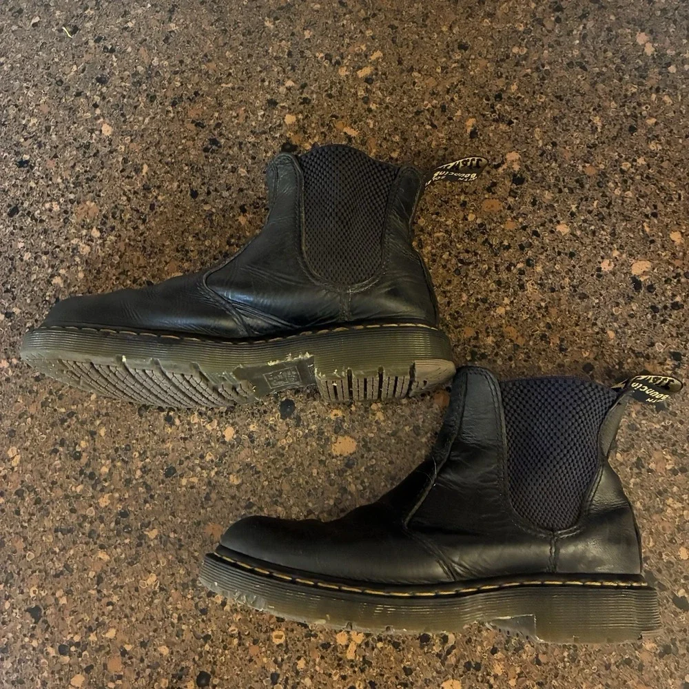 Dr Martens Chelsea Safety Boots EH ASTM F2892-18 Black Leather Mens 7 / Womens 8